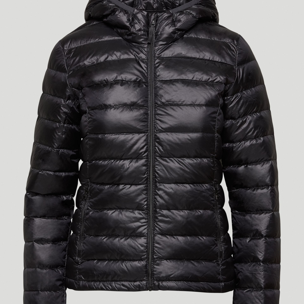 Aritzia Shiny Black Puffer Jacket